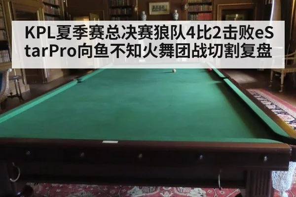 KPL夏季赛总决赛狼队4比2击败eStarPro向鱼不知火舞团战切割复盘